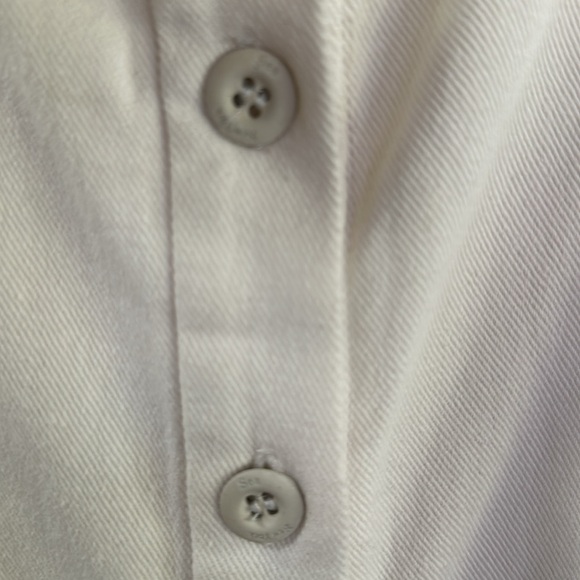 Sea New York canvas eyelet collared short sleeve dress with button front closure - Picture 5 of 11